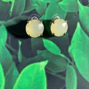 Mod Mint and Gold Stud Earrings
